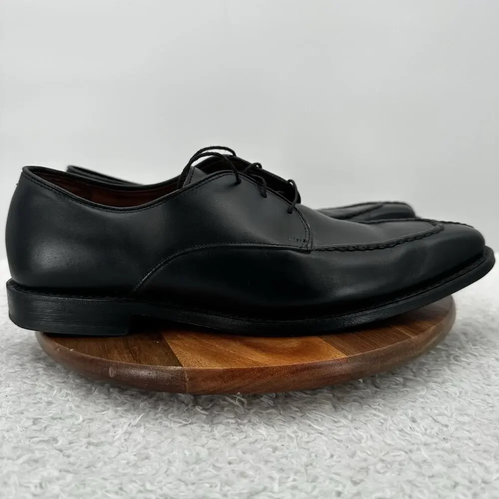 Allen Edmonds Parkway Leather Shoe Mens‎ 10 D Black Leather Lace up Split Toe